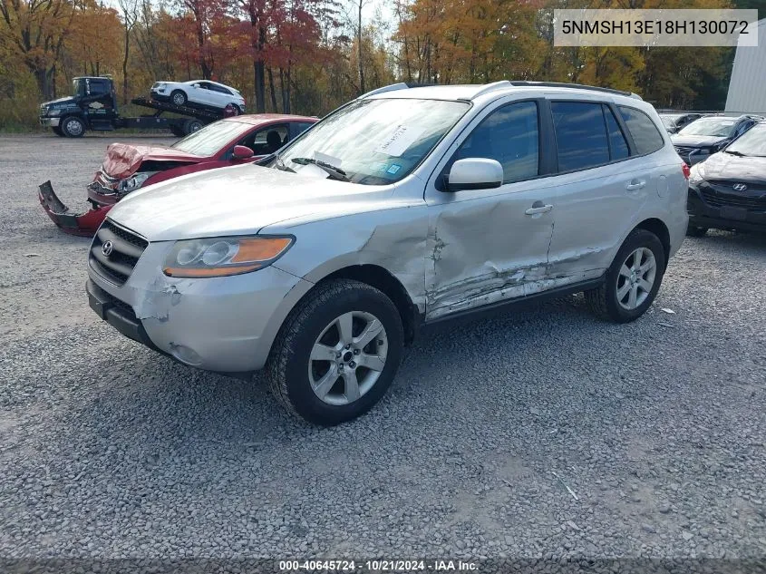 2008 Hyundai Santa Fe Limited/Se VIN: 5NMSH13E18H130072 Lot: 40645724