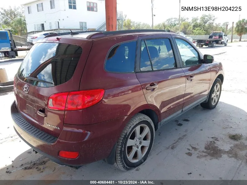 2008 Hyundai Santa Fe Limited/Se VIN: 5NMSH13E98H204225 Lot: 40684481