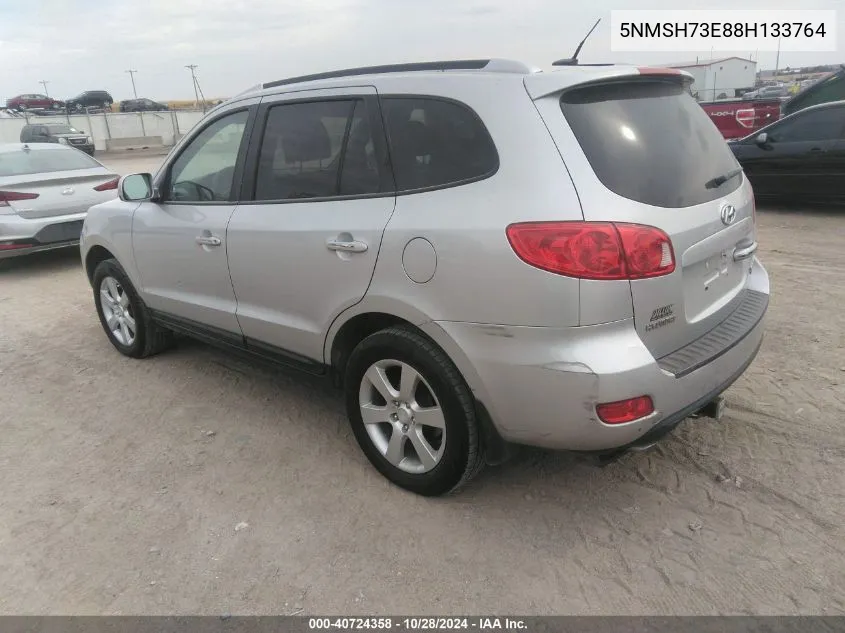 2008 Hyundai Santa Fe Limited/Se VIN: 5NMSH73E88H133764 Lot: 40724358