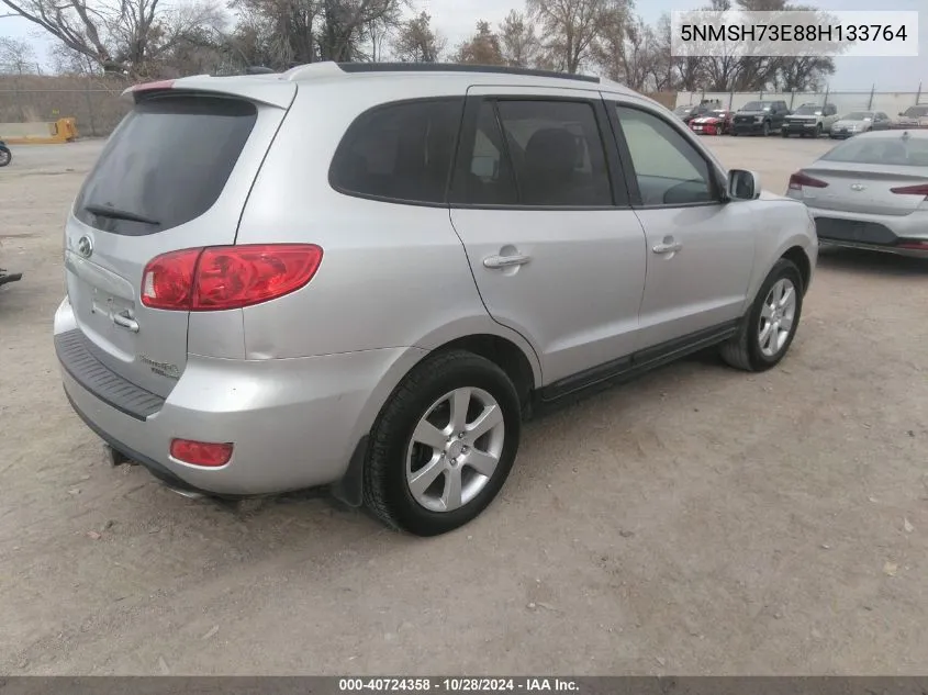 2008 Hyundai Santa Fe Limited/Se VIN: 5NMSH73E88H133764 Lot: 40724358