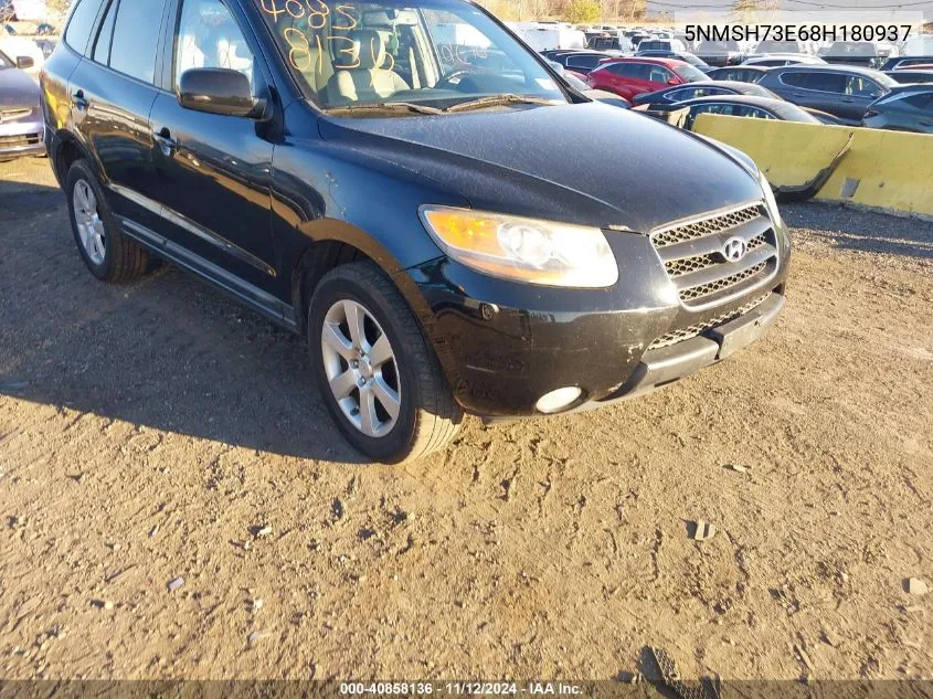 2008 Hyundai Santa Fe Limited/Se VIN: 5NMSH73E68H180937 Lot: 40858136