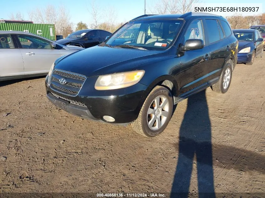 2008 Hyundai Santa Fe Limited/Se VIN: 5NMSH73E68H180937 Lot: 40858136