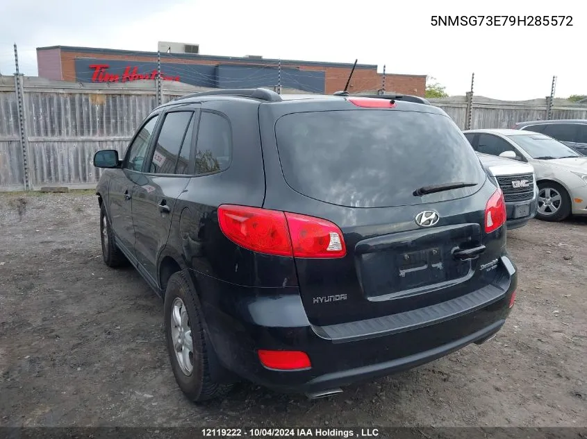 5NMSG73E79H285572 2009 Hyundai Santa Fe