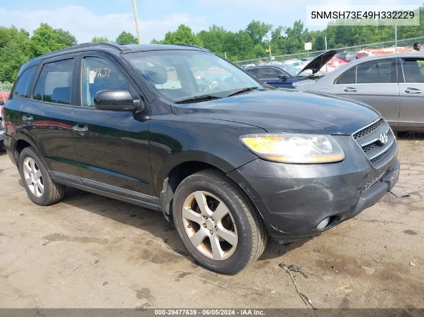 5NMSH73E49H332229 2009 Hyundai Santa Fe Limited