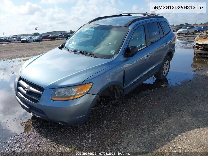 2009 Hyundai Santa Fe Gls VIN: 5NMSG13DX9H313157 Lot: 39776539