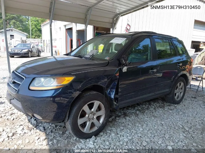 2009 Hyundai Santa Fe Limited VIN: 5NMSH13E79H310450 Lot: 40097712