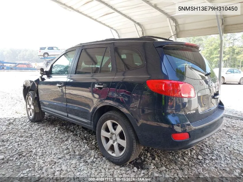 5NMSH13E79H310450 2009 Hyundai Santa Fe Limited