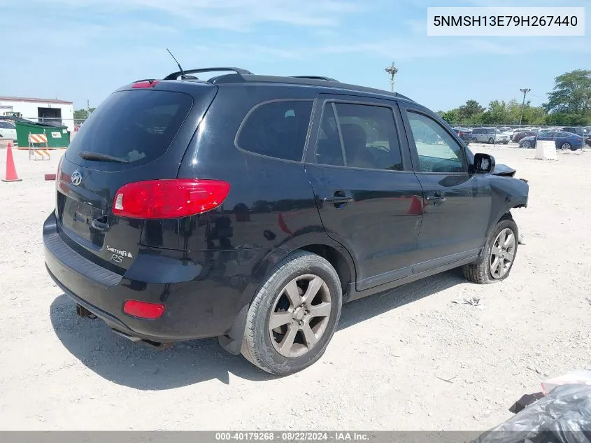 2009 Hyundai Santa Fe Se VIN: 5NMSH13E79H267440 Lot: 40179268