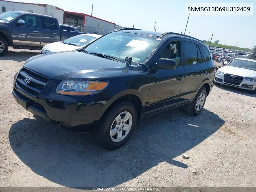 2009 Hyundai Santa Fe Gls VIN: 5NMSG13D69H312409 Lot: 40227800