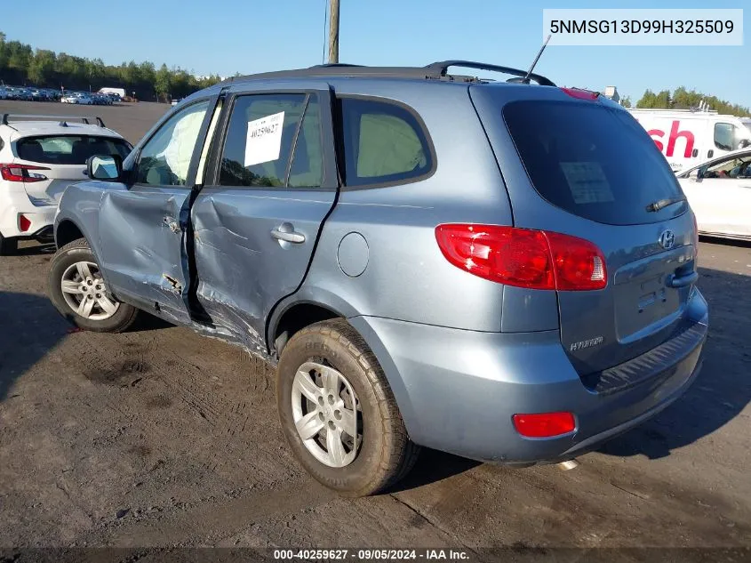 2009 Hyundai Santa Fe Gls VIN: 5NMSG13D99H325509 Lot: 40259627