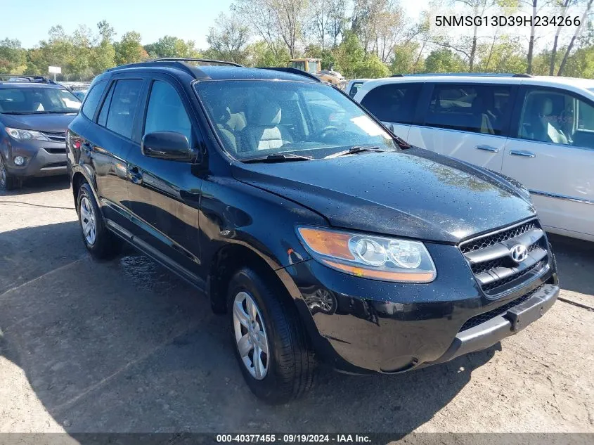 5NMSG13D39H234266 2009 Hyundai Santa Fe Gls