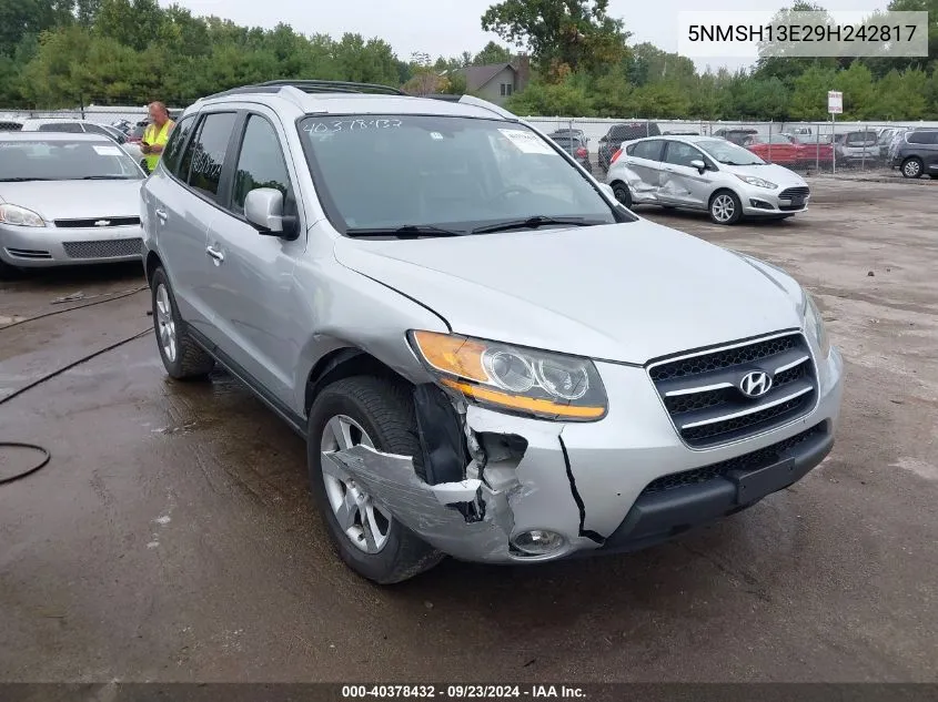 5NMSH13E29H242817 2009 Hyundai Santa Fe Limited