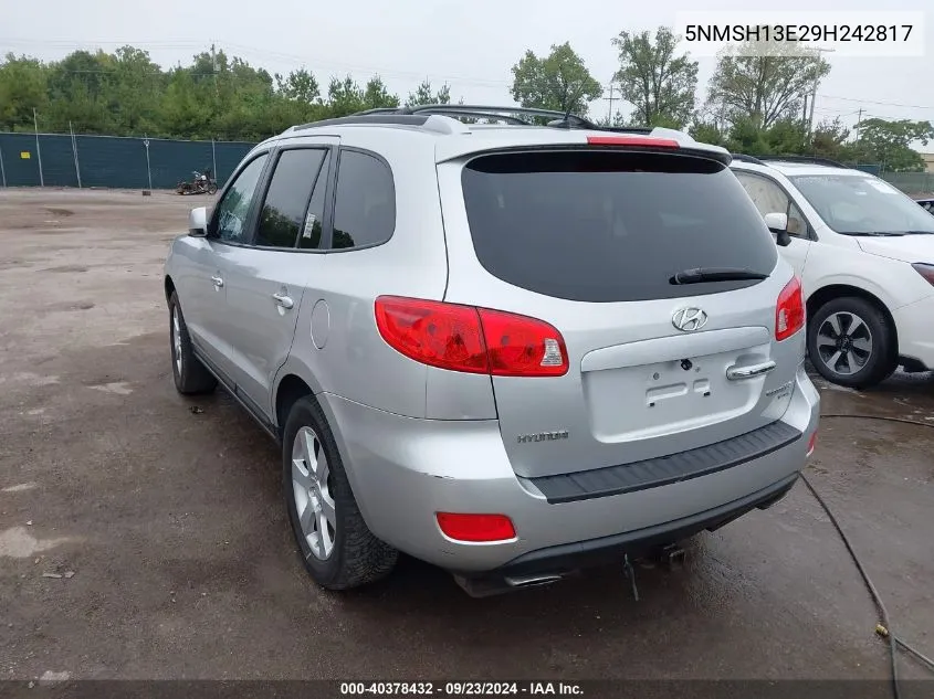 5NMSH13E29H242817 2009 Hyundai Santa Fe Limited