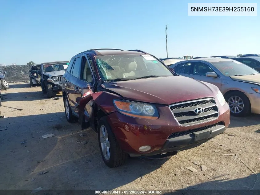 2009 Hyundai Santa Fe Se VIN: 5NMSH73E39H255160 Lot: 40393841