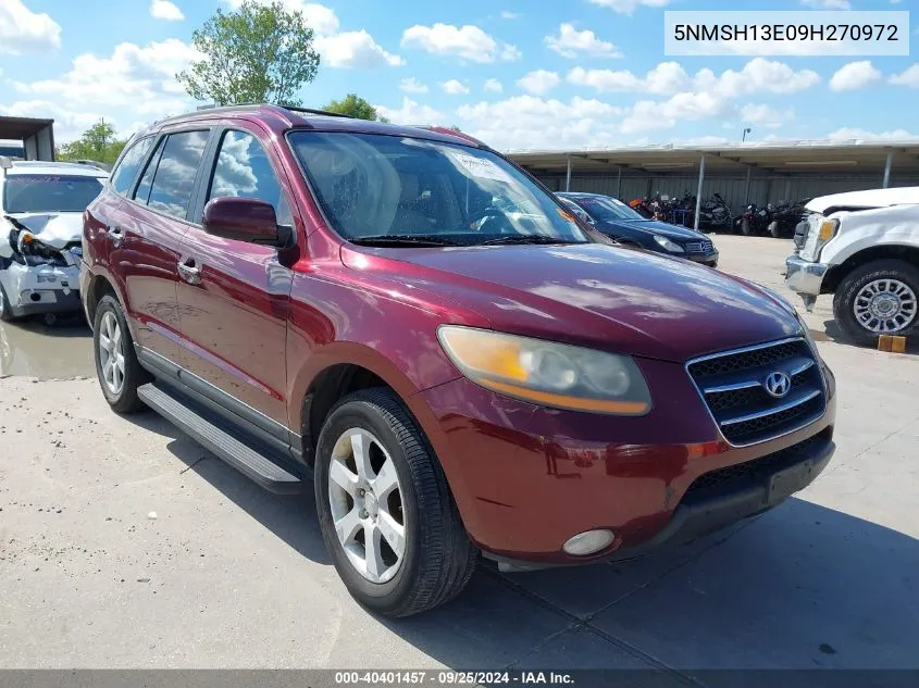 2009 Hyundai Santa Fe Limited VIN: 5NMSH13E09H270972 Lot: 40401457