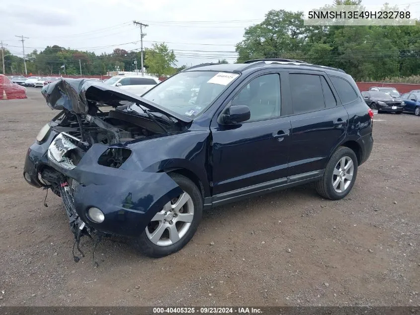 2009 Hyundai Santa Fe Se VIN: 5NMSH13E49H232788 Lot: 40405325