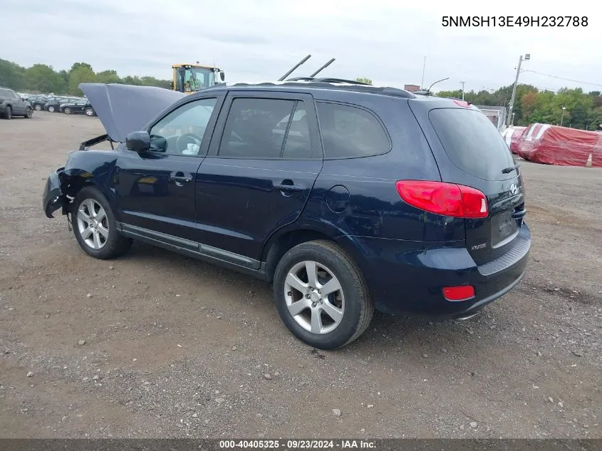 2009 Hyundai Santa Fe Se VIN: 5NMSH13E49H232788 Lot: 40405325