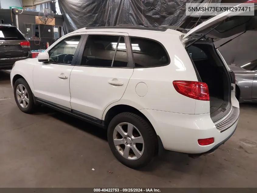 2009 Hyundai Santa Fe Se VIN: 5NMSH73EX9H297471 Lot: 40422753