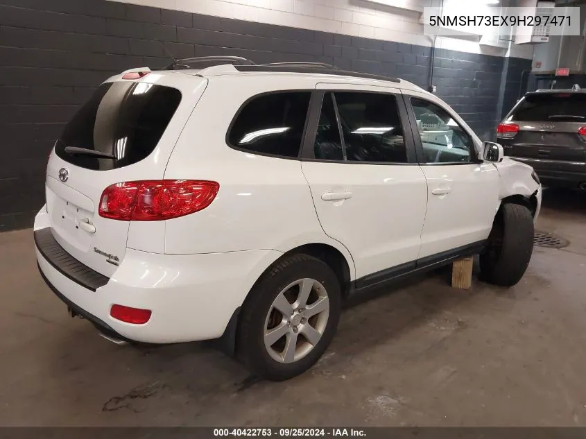 5NMSH73EX9H297471 2009 Hyundai Santa Fe Se