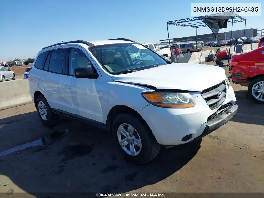 5NMSG13D99H246485 2009 Hyundai Santa Fe Gls