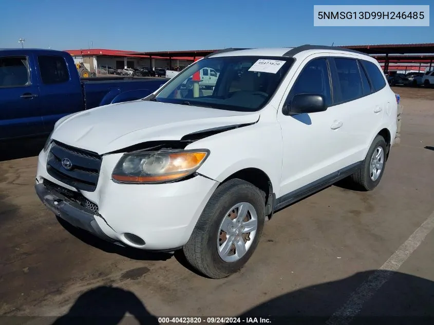 5NMSG13D99H246485 2009 Hyundai Santa Fe Gls