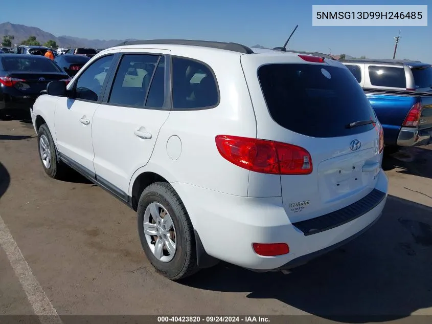 5NMSG13D99H246485 2009 Hyundai Santa Fe Gls