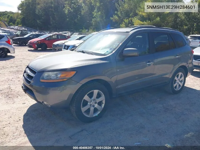 2009 Hyundai Santa Fe Limited VIN: 5NMSH13E29H284601 Lot: 40486357