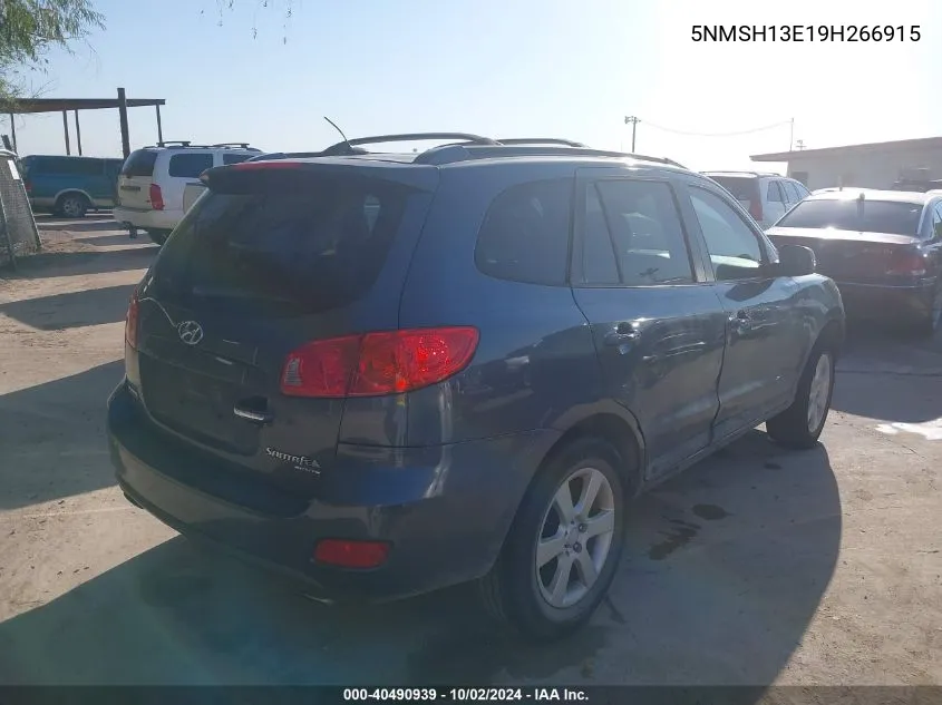 5NMSH13E19H266915 2009 Hyundai Santa Fe Limited