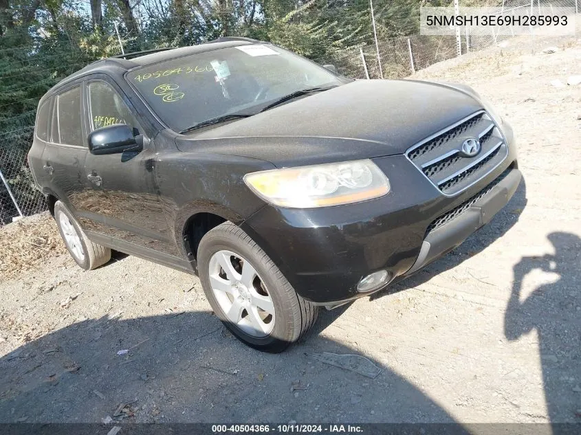 2009 Hyundai Santa Fe Limited VIN: 5NMSH13E69H285993 Lot: 40504366