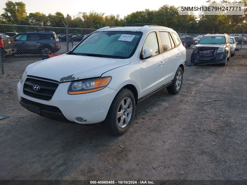 2009 Hyundai Santa Fe Se VIN: 5NMSH13E79H247771 Lot: 40565485