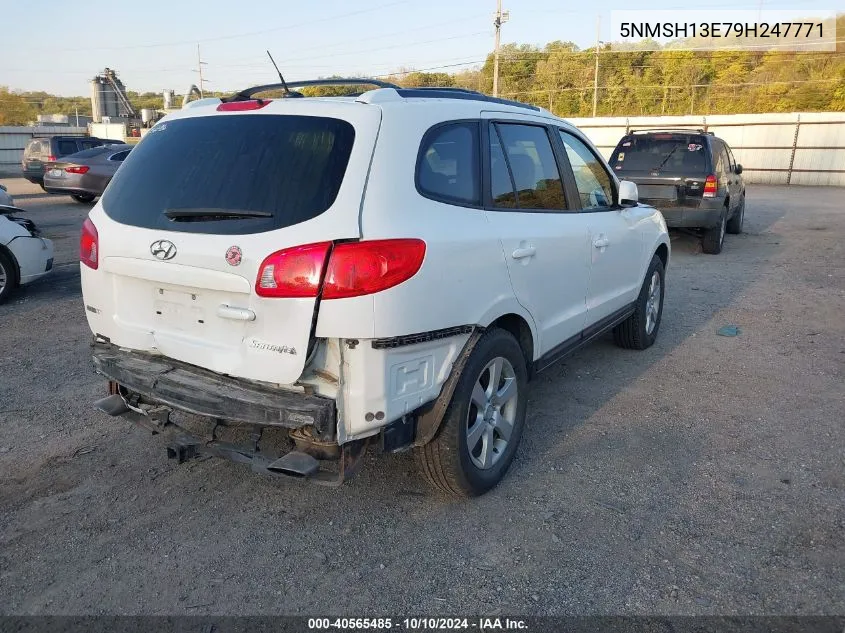 2009 Hyundai Santa Fe Se VIN: 5NMSH13E79H247771 Lot: 40565485