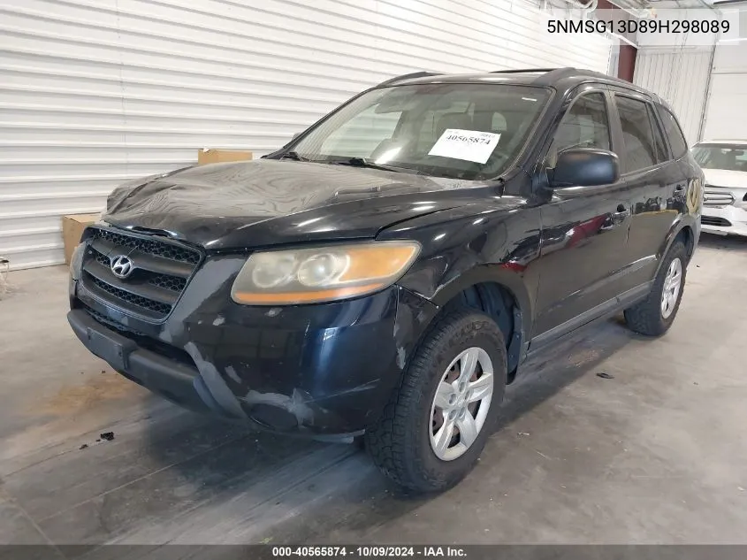 2009 Hyundai Santa Fe Gls VIN: 5NMSG13D89H298089 Lot: 40565874