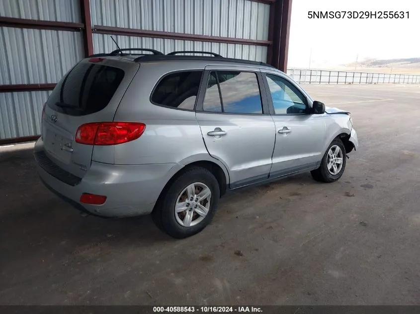 5NMSG73D29H255631 2009 Hyundai Santa Fe Gls