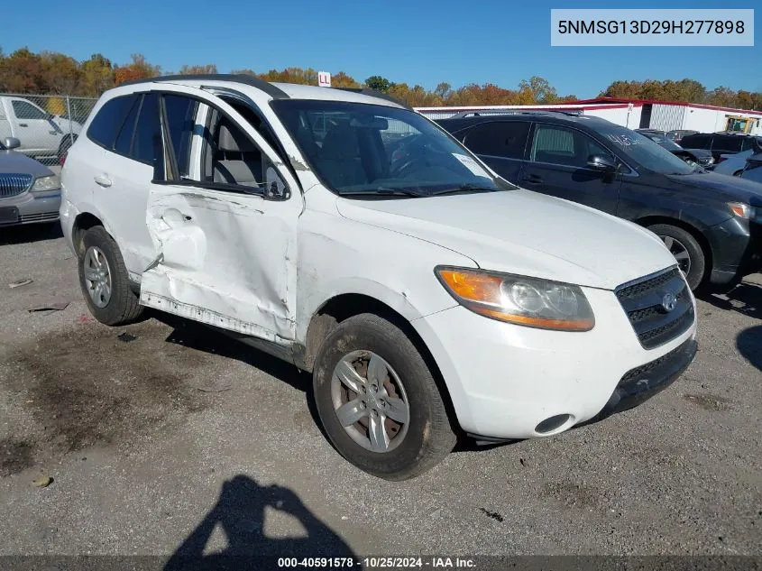 2009 Hyundai Santa Fe Gls VIN: 5NMSG13D29H277898 Lot: 40591578