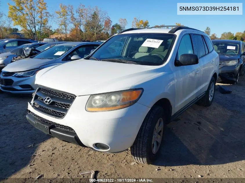 2009 Hyundai Santa Fe Gls VIN: 5NMSG73D39H254181 Lot: 40623322