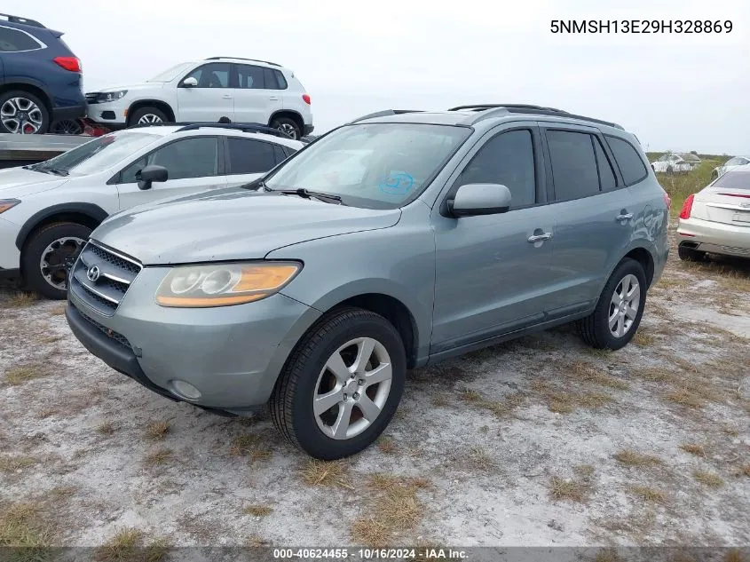 5NMSH13E29H328869 2009 Hyundai Santa Fe Se/Limited