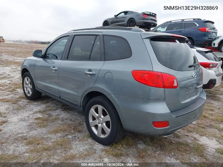 2009 Hyundai Santa Fe Se/Limited VIN: 5NMSH13E29H328869 Lot: 40624455