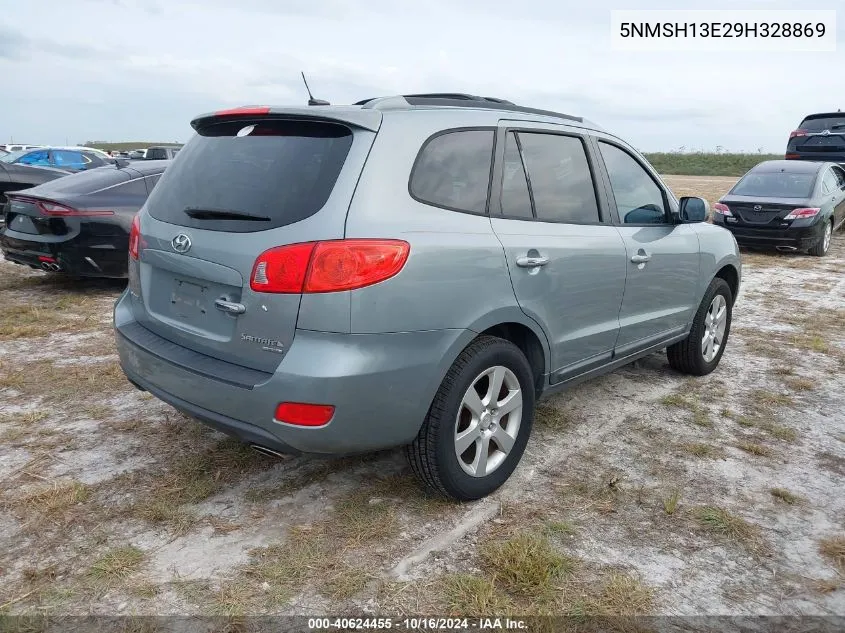 2009 Hyundai Santa Fe Se/Limited VIN: 5NMSH13E29H328869 Lot: 40624455