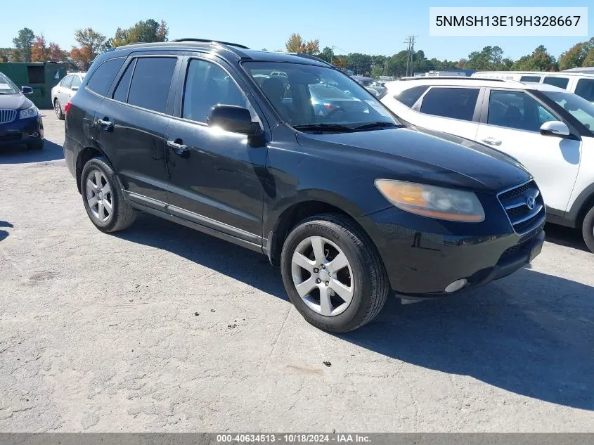 2009 Hyundai Santa Fe Limited VIN: 5NMSH13E19H328667 Lot: 40634513