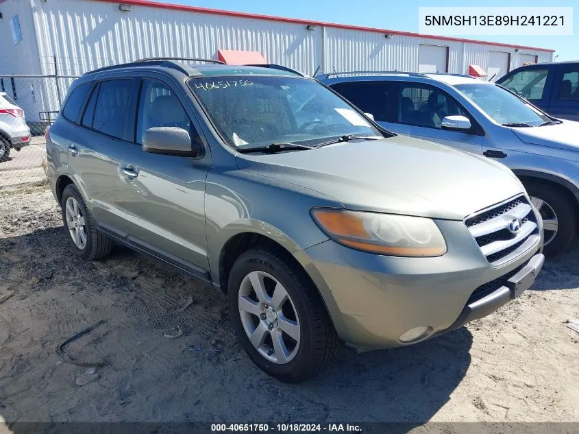 5NMSH13E89H241221 2009 Hyundai Santa Fe Limited