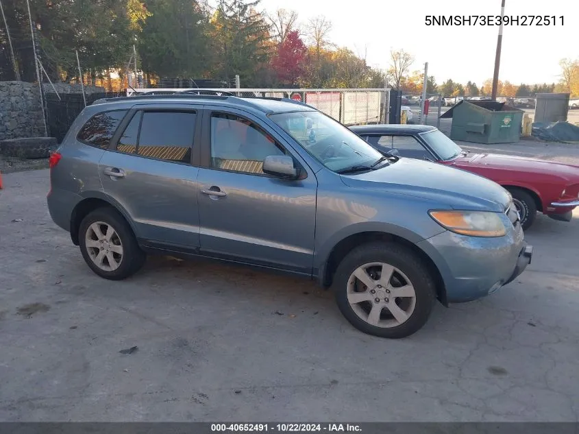 2009 Hyundai Santa Fe Se VIN: 5NMSH73E39H272511 Lot: 40652491