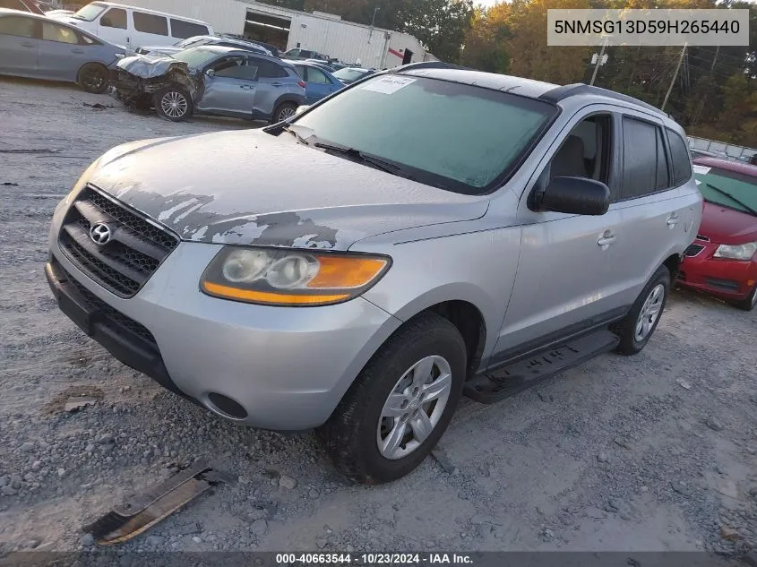 2009 Hyundai Santa Fe Gls VIN: 5NMSG13D59H265440 Lot: 40663544