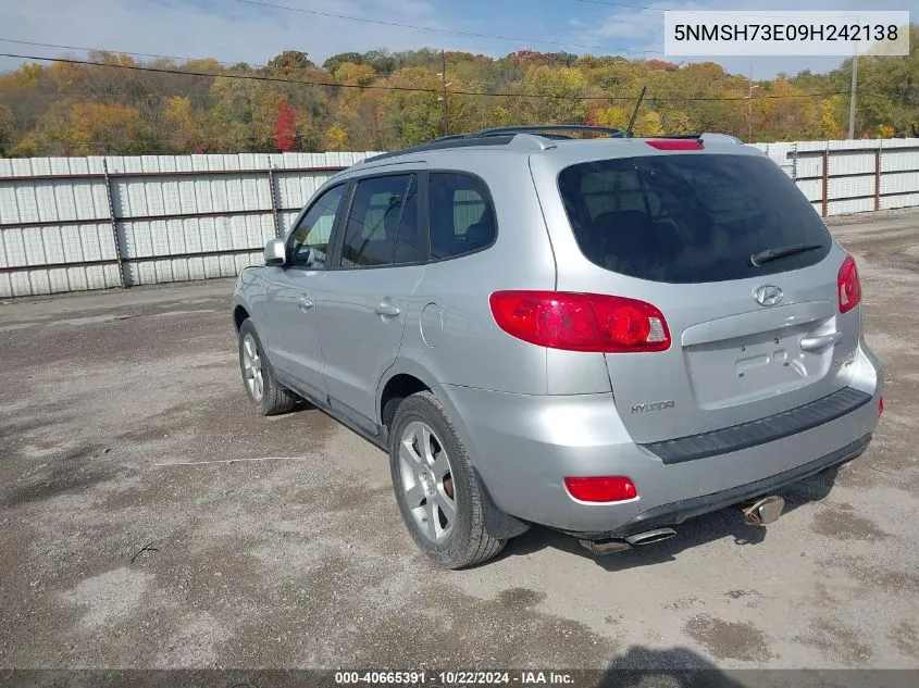 5NMSH73E09H242138 2009 Hyundai Santa Fe Se