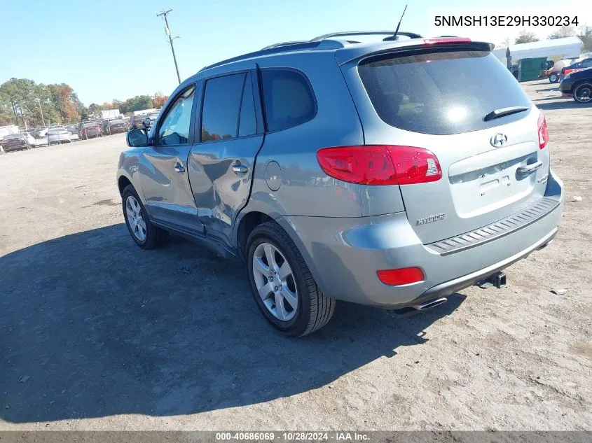 2009 Hyundai Santa Fe Limited VIN: 5NMSH13E29H330234 Lot: 40686069