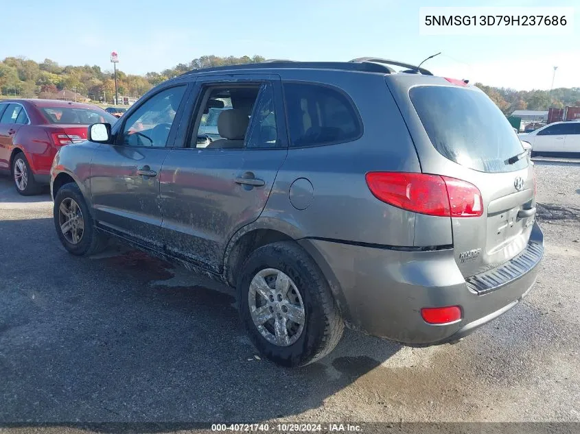 2009 Hyundai Santa Fe Gls VIN: 5NMSG13D79H237686 Lot: 40721740