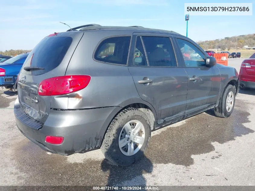 2009 Hyundai Santa Fe Gls VIN: 5NMSG13D79H237686 Lot: 40721740