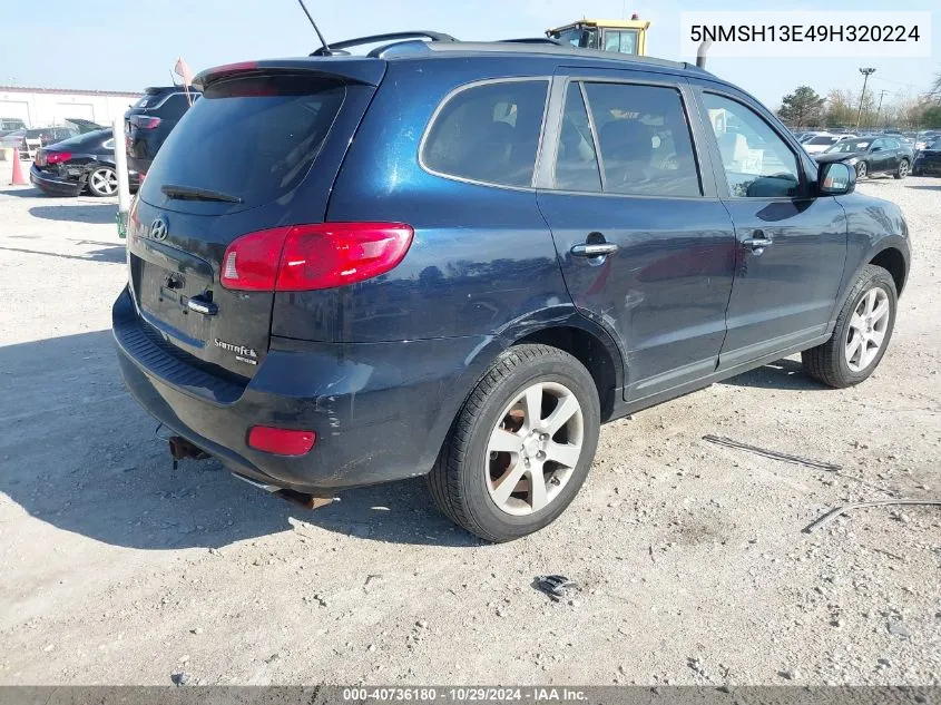 5NMSH13E49H320224 2009 Hyundai Santa Fe Limited