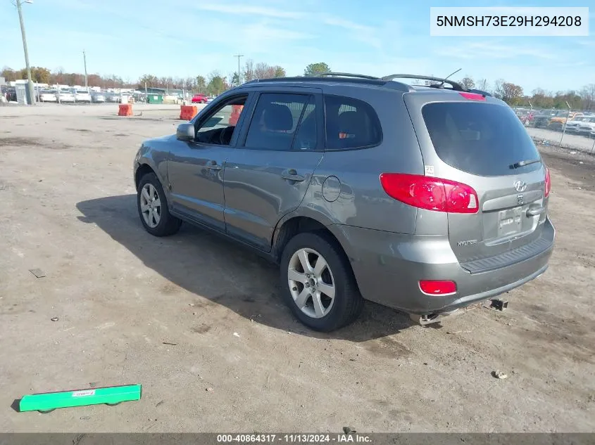 2009 Hyundai Santa Fe Se VIN: 5NMSH73E29H294208 Lot: 40864317