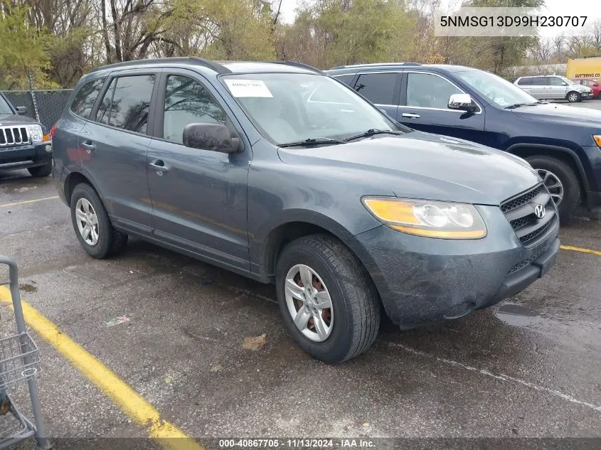 2009 Hyundai Santa Fe Gls VIN: 5NMSG13D99H230707 Lot: 40867705