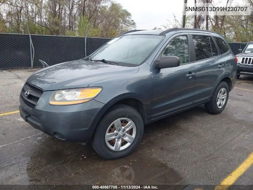 2009 Hyundai Santa Fe Gls VIN: 5NMSG13D99H230707 Lot: 40867705